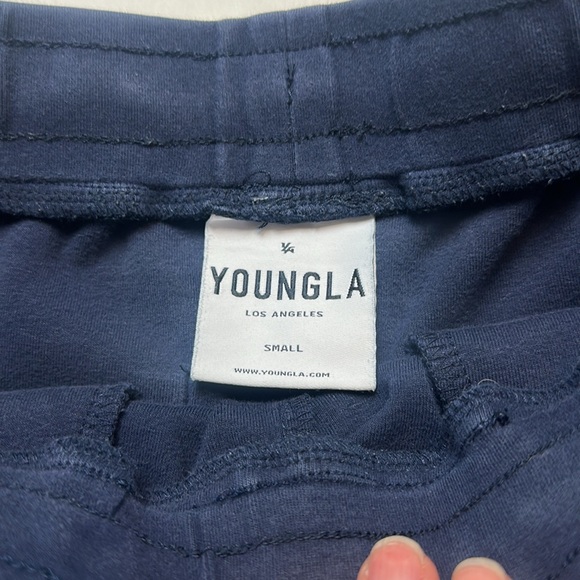 YoungLA Perfect Workout Shorts Navy Blue Size Small - Picture 5 of 12